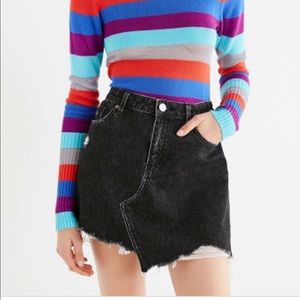 BDG black jean skirt